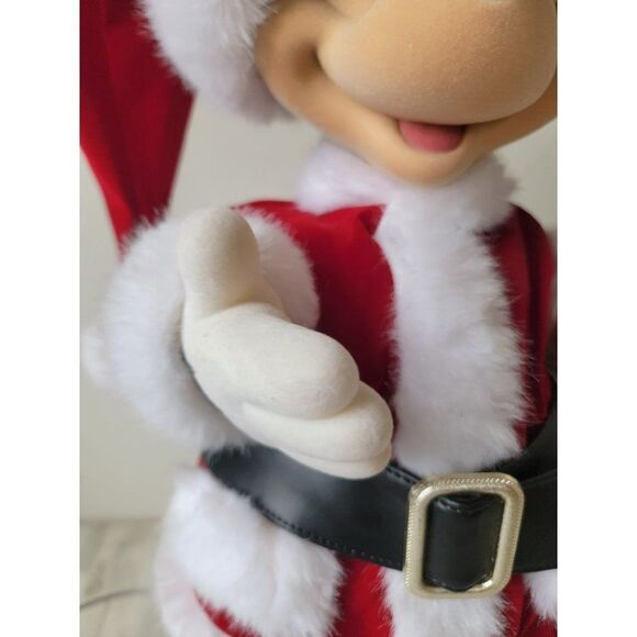 Telco Mickey Mouse Animated Music motionette Santa Claus Xmas decor - Picture 9 of 16